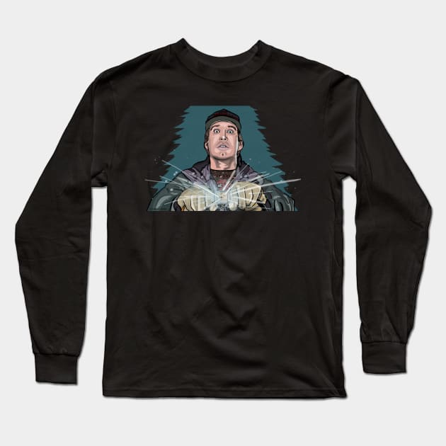 Christmas Clark Long Sleeve T-Shirt by FanboyMuseum